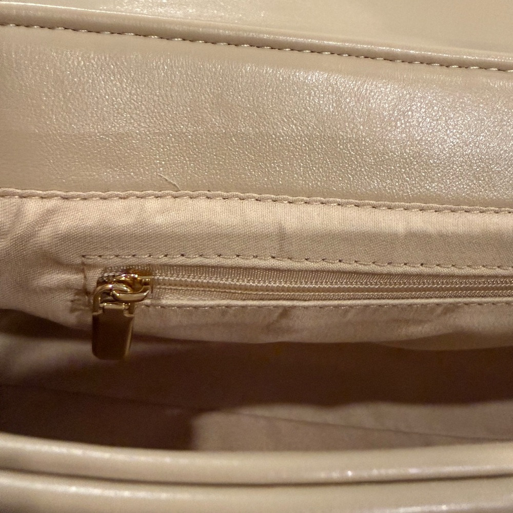 Tan Quilted Satchel - Picture 5 of 7